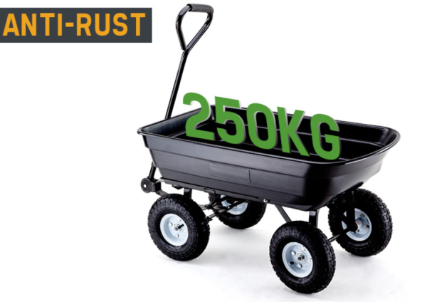 Poly Pull Dump Cart – Garden Wheelbarrow – 250kg