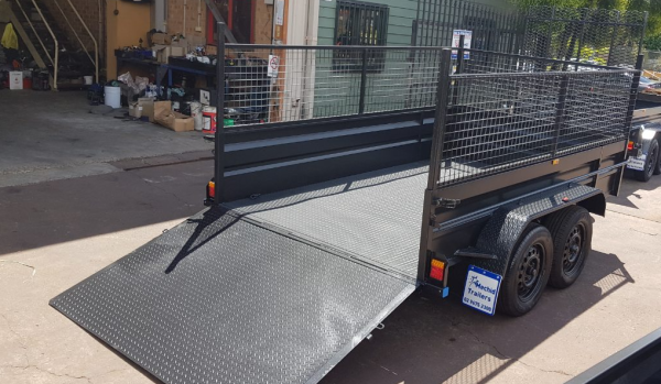 10×6 Tandem Box Trailer with Ramp 1200mm high Multi Usage